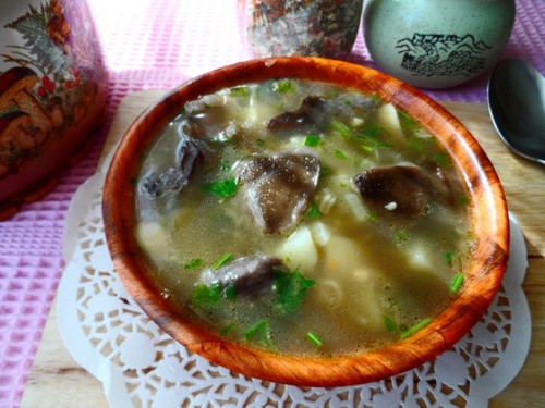 Soupe d'écorce de bouleau: recettes avec photo