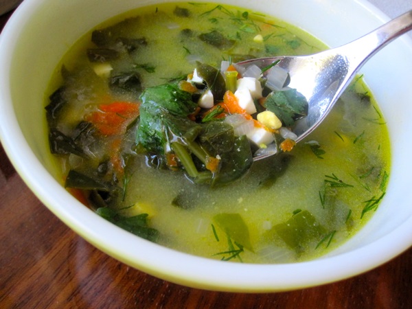 Soupe verte d'oseille