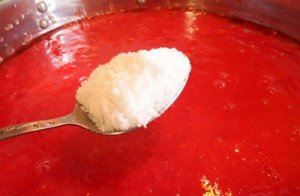 Jus de tomate pour l'hiver