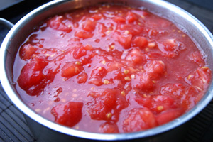 Jus de tomate pour l'hiver