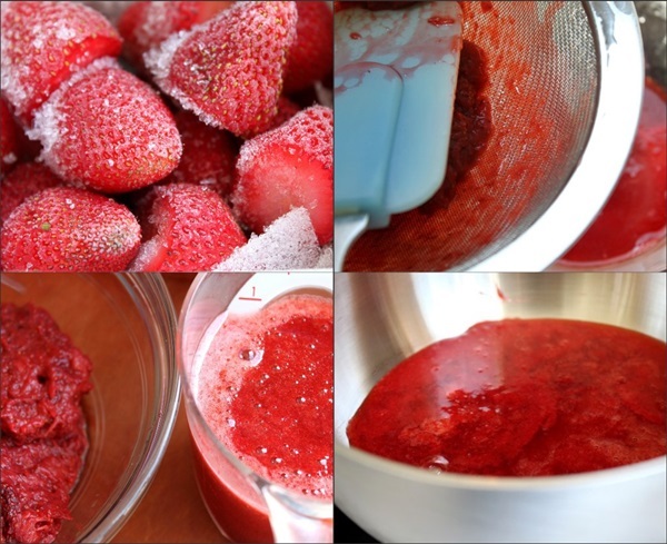 Délicieux gâteau aux fraises