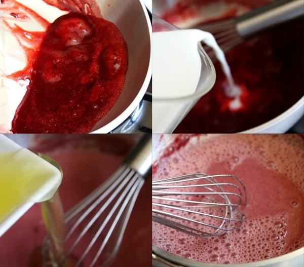 Délicieux gâteau aux fraises