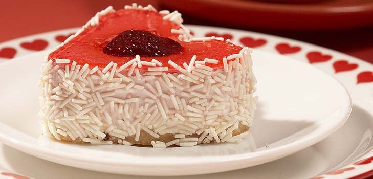 Gâteau en forme de coeur le 14 février, recette avec photo