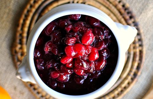 Confiture de canneberges au gingembre
