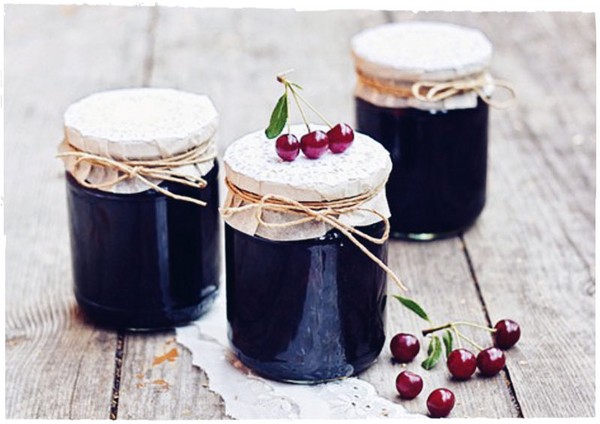Cerises pour l'hiver - recettes - confiture avec graines et dénoyautées, cinq minutes, confiture, gelée sans gélatine, compote de cerise