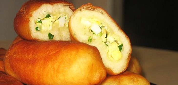 galettes avec oignon et oeuf