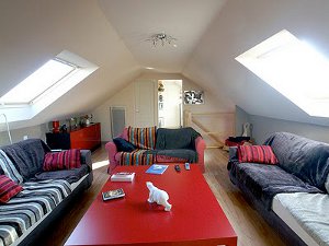 Intérieur du grenier Intérieur du grenier