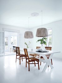 Intérieur en couleur blanche