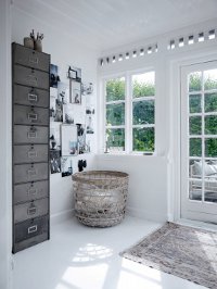 Intérieur en couleur blanche
