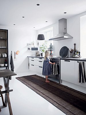 Intérieur en couleur blanche