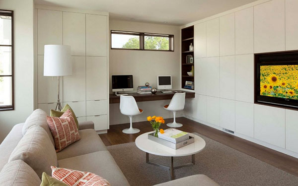 Comment créer une zone de travail dans un appartement: astuces stylistes