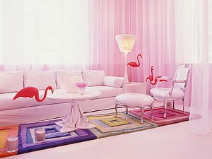 Rose à l'intérieur