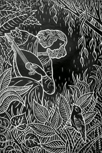 Sgraffito - sculpture décorative sur plâtre Sgraffito - sculpture décorative sur plâtre