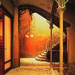 Style Art nouveau à l'intérieur Style Art nouveau à l'intérieur