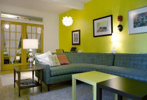 Couleur verte à l'intérieur