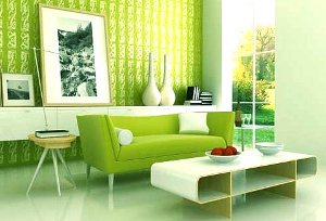 Couleur verte à l'intérieur