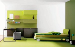Couleur verte à l'intérieur
