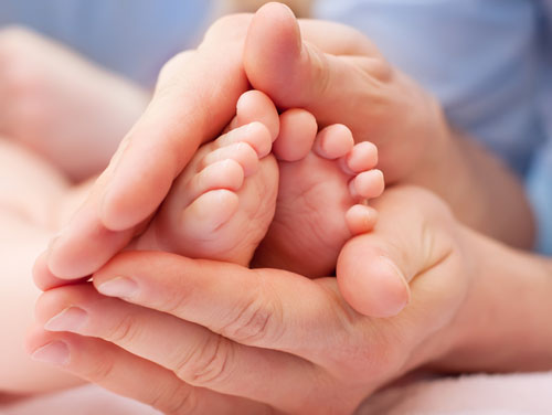 Massage avec les pieds plats